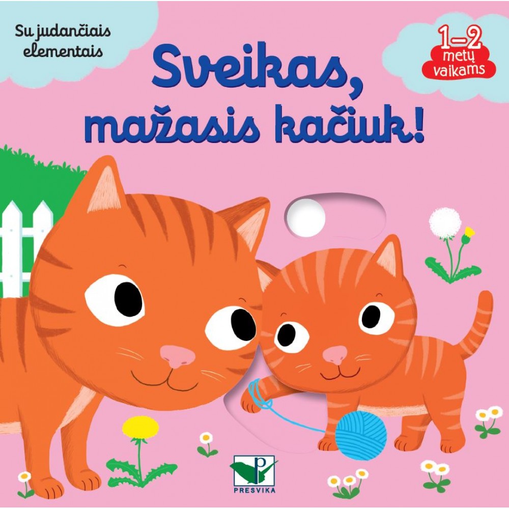 Sveikas, mažasis kačiuk! Su judančiais elementais