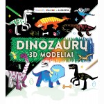 Dinozaurų 3D modeliai. Grandyk, spalvink ir lankstyk
