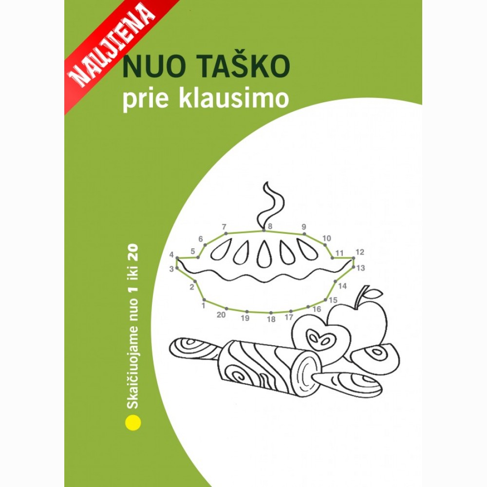 Nuo taško prie klausimo. Skaičiuojame nuo 1 iki 20
