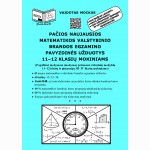 Pačios naujausios matematikos valstybinio brandos egzamino pavyzdinės užduotys 11-12 klasių mokyniams
