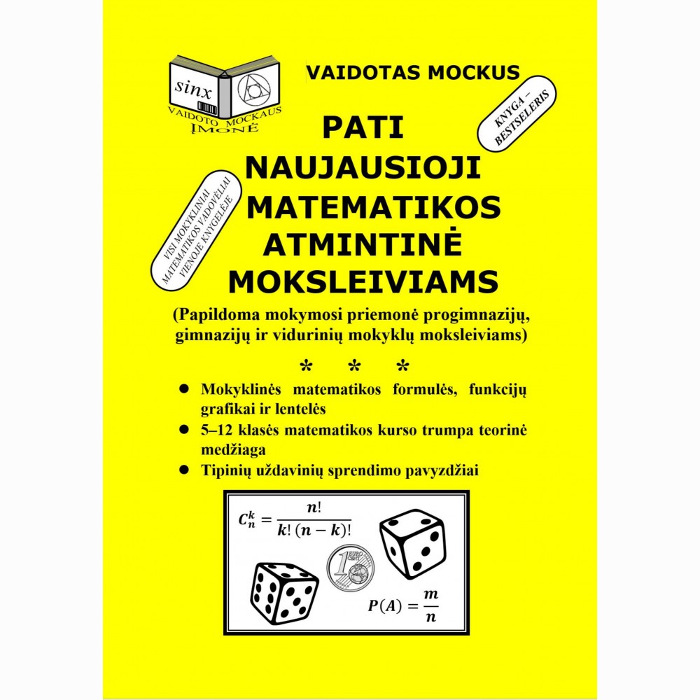 Pati naujausioji matematikos atmintinė moksleiviams