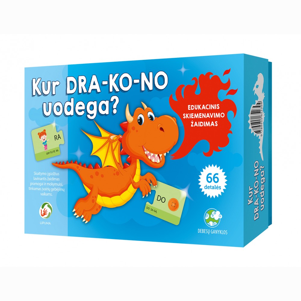 Kur dra-ko-no uodega? Žaidimas