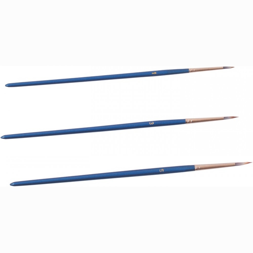 Teptukų rinkinys  3vnt Nr 1,3,5 (round,nylon)/PVC