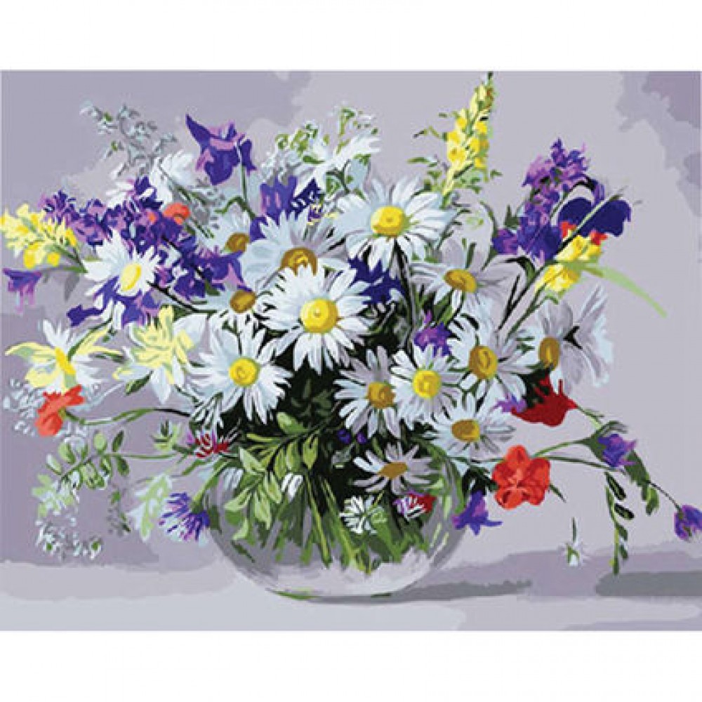 Tapyba pagal skaičius 40x50x1,5 GĖLĖS 89654