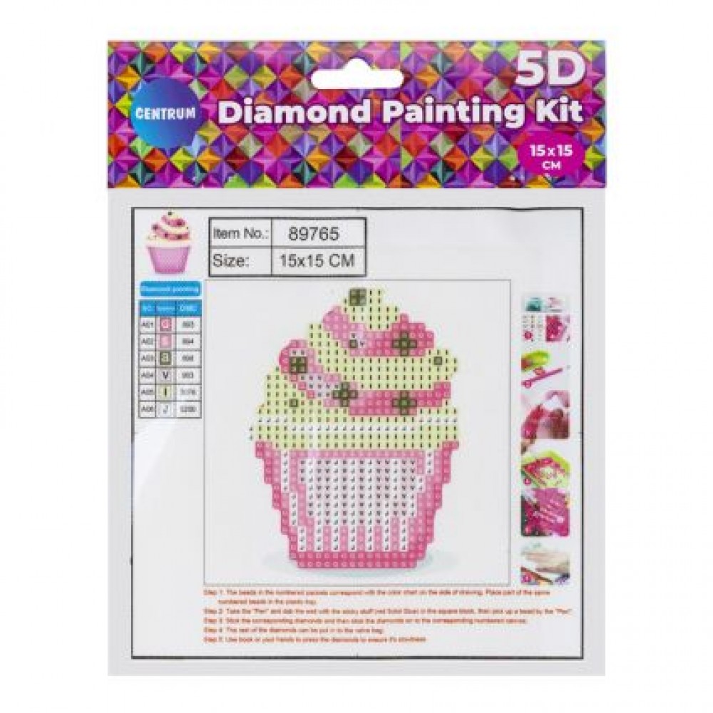 Deimantinė mozaika  Cupcake  15x15