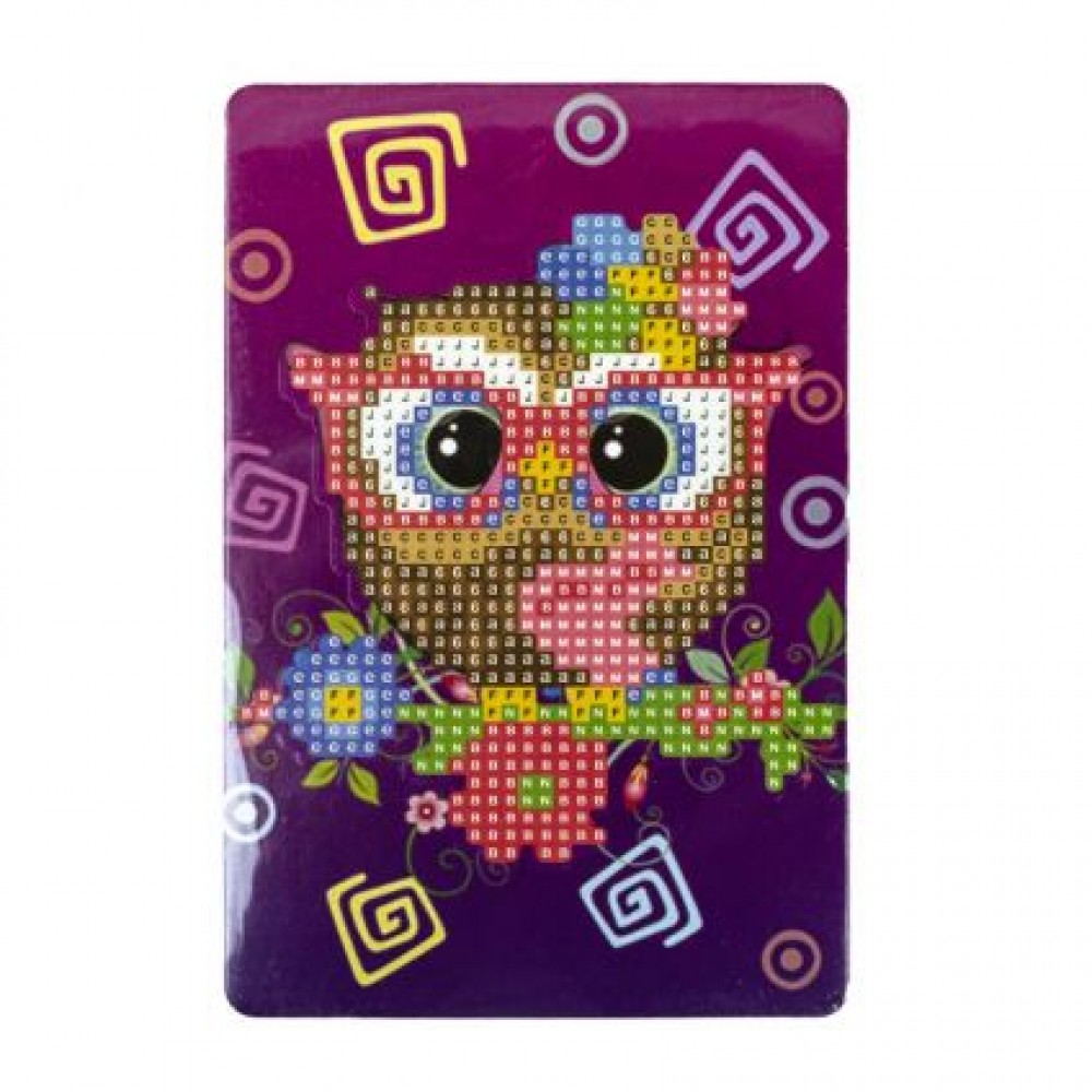 Deimantinė mozaika su plastikiniu molbertu Owl 10x15