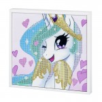 Deimantinė mozaika su mediniu rėmeliu  Unicorn  20x20