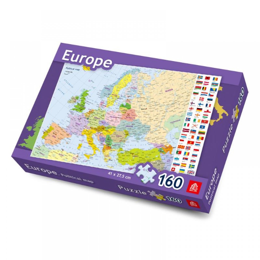 Dėlionė Europa Anglų k 160 detalių