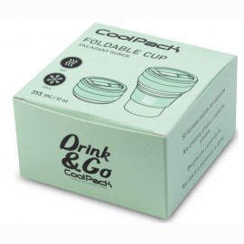 Silikoninis puodelis COOLPACK, 355 ml, mėtinės žalios spalvos