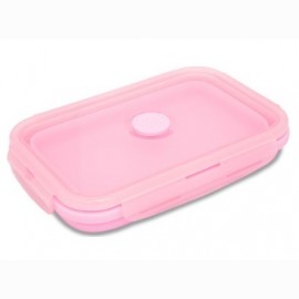 Silikoninė pietų dėžutė COOLPACK, 800 ml, pastelinės rožinės spalvos