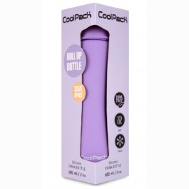 Silikoninė gertuvė COOLPACK, 600 ml, pastelinės violetinės spalvos