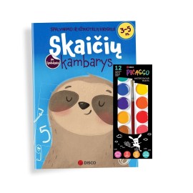 Užduočių knygelė Kambariai + akvarelė