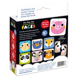 Lavinamasis žaidimas On-the-Go Puzzle Halves Faces 15m+