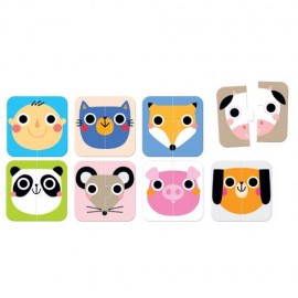 Lavinamasis žaidimas On-the-Go Puzzle Halves Faces 15m+