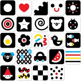 Lavinamosios kortelės kūdikiui High Contrast Baby Cards 0m+ 3m+
