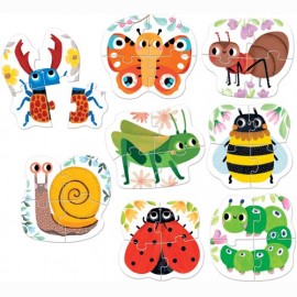 Lavinamoji dėlionė  Progressive Puzzles Tiny Creatures 2+