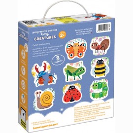 Lavinamoji dėlionė  Progressive Puzzles Tiny Creatures 2+