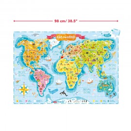 Lavinamoji dėlionė BANANAPANDA What in the World. Young Explorers 6+