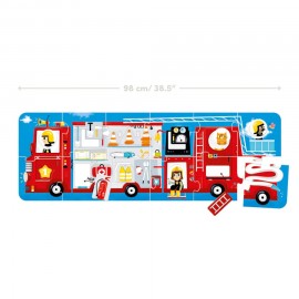 Lavinamoji dėlionė BANANAPANDA Make-a-Match Puzzle Fire Truck 2+