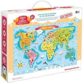Lavinamoji dėlionė BANANAPANDA What in the World. Young Explorers 6+