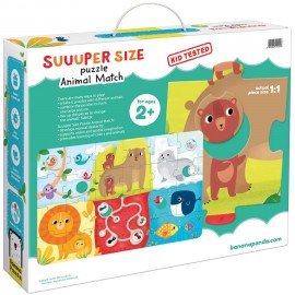 Lavinamoji dėlionė BANANAPANDA Suuuper Size Puzzle Animal Match 2+