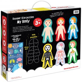 Lavinamoji dėlionė BANANAPANDA Suuuper Size Puzzles My Body 3+