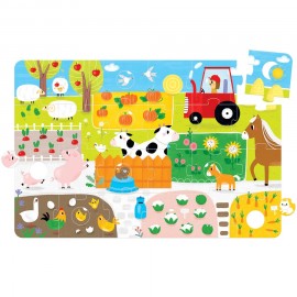 Lavinamoji dėlionė BANANAPANDA Suuuper Size Puzzle Farm Match Fun 2+