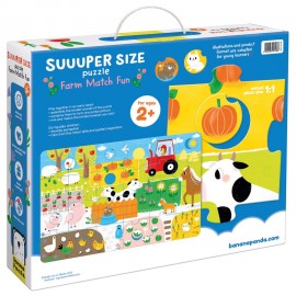 Lavinamoji dėlionė BANANAPANDA Suuuper Size Puzzle Farm Match Fun 2+