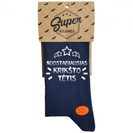 Kojinės Nuostabiausias krikšto tėtis (pakabinama pakuotė)