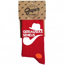 Kojinės Geriausias senelis (pakabinama pakuotė)