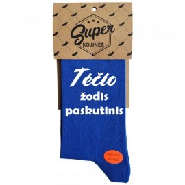 Kojinės  Tėčio žodis paskutinis  (pakabinama pakuotė)