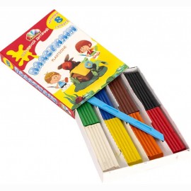 Plastilinas GAMMA, 8 sp. po 20g, su peiliuku