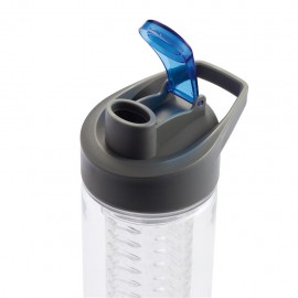Gertuvė XD COLLECTION, 800ml, su infuzoriumi, skaidrus tritano plastikas, su mėlynos sp. Dangteliu