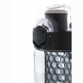 Gertuvė XD XCLUSIVE, 700ml, su juodos sp. infuzoriumi, skaidrus tritano plastikas, su užrakinamu dan