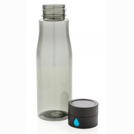 Gertuvė XD XCLUSIVE, 600ml, fiksuojanti išgerto vandens kiekį, permatomas juodos sp. tritano plastik
