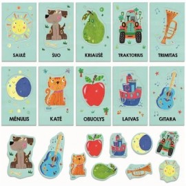Headu lavinamasis žaidimas Montessori Baby Flashcards LT