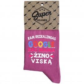 Moteriškos kojinės Mama žino viską