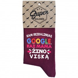 Moteriškos kojinės Mama žino viską