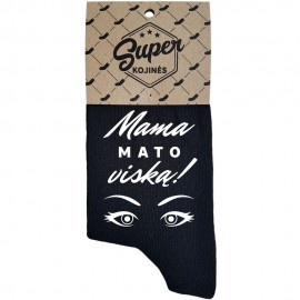 Moteriškos kojinės Mama mato viską