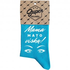Moteriškos kojinės Mama mato viską