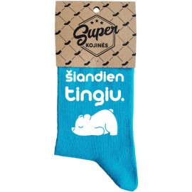 Moteriškos kojinės    Šiandien tingiu   (pakabinama pakuotė)