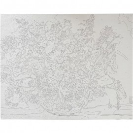 Tapyba pagal skaičius 40x50x1,5 GĖLĖS 89654