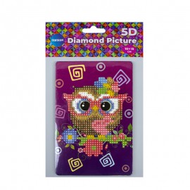 Deimantinė mozaika su plastikiniu molbertu Owl 10x15