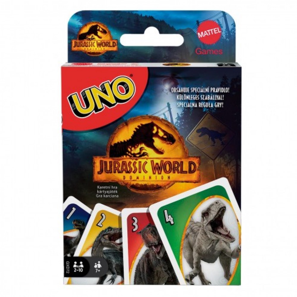 Jurassic World UNO kortos „Jūros periodo parkas“