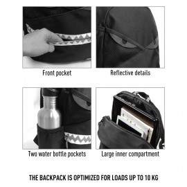 Kuprinė, ZIPIT, Razor Backpack, BP-BU1, Juodos spalvos