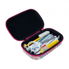 Penalas-pieštukinė  ZIPIT Fur Creature Box with Inner Pocket, žalsvai mėlynas