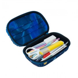 Penalas-pieštukinė ZIPIT Wavey Silicone Storage Box, mėlyna
