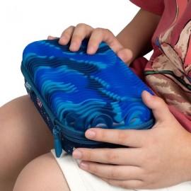 Penalas-pieštukinė ZIPIT Wavey Silicone Storage Box, mėlyna