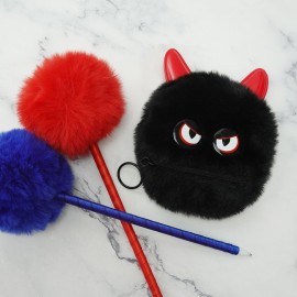 Pakabukas - Piniginė, Mini Plush Key Chain, velniukas