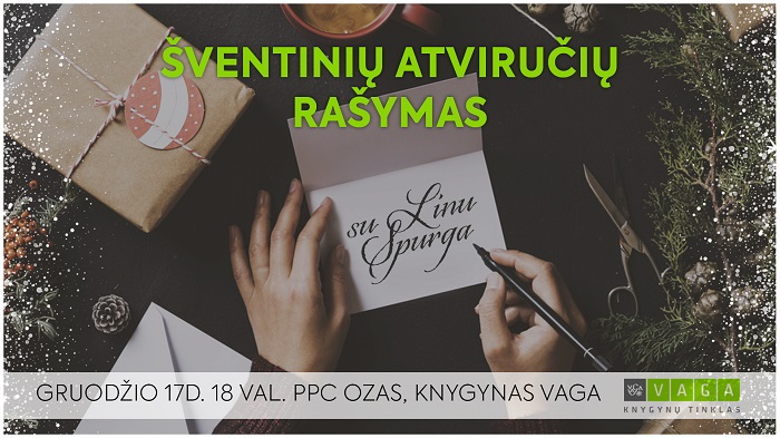 Kalėdinės kursyvo kaligrafijos dirbtuvės